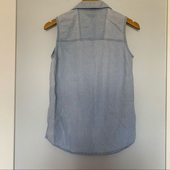 Profession Bull Riders sleeveless jean top S blue - Picture 4 of 6